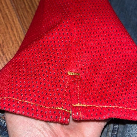 NWT Deadstock Y2K Pepe Red Jersey Embroidered Street Jeans Denim Pants Size 29 - Picture 10 of 13